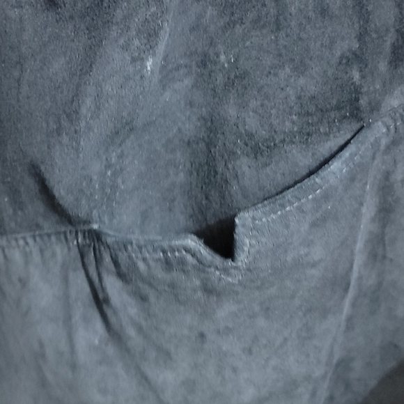 DANIER black suede leather duster extra small TP - Picture 4 of 6